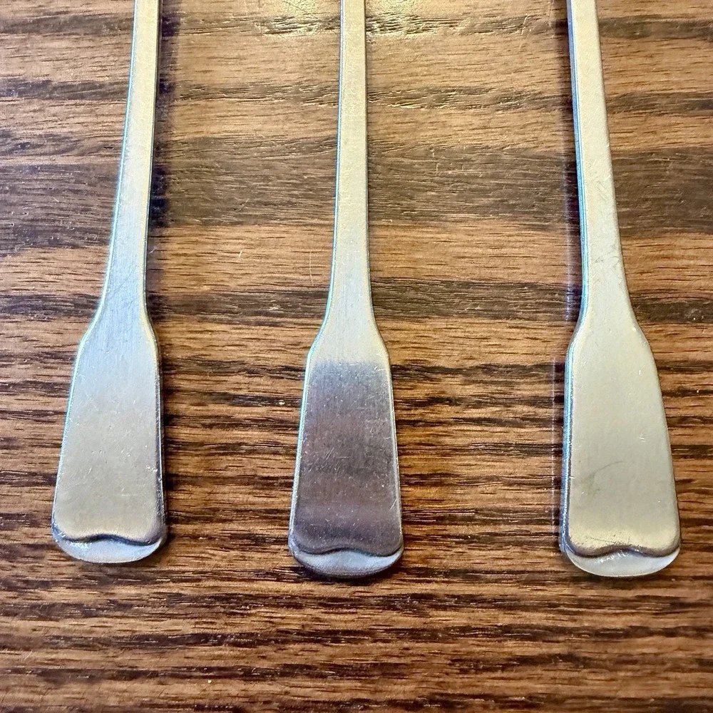 Oneida AMERICAN COLONIAL Stainless Steel Ice Teaspoons Set Of 3